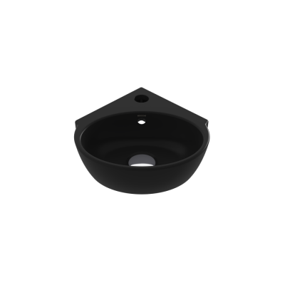 Bocci Taromina Arch Köşe Lavabo 30 cm Mat Siyah - 1