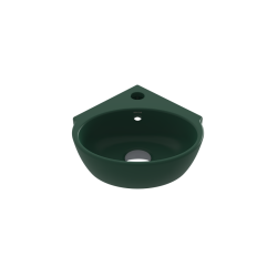 Bocci Taromina Arch Köşe Lavabo 30 cm Mat Yeşil - 1