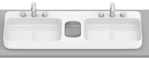 Çift Hazneli Tezgah Üstü Lavabo - 1