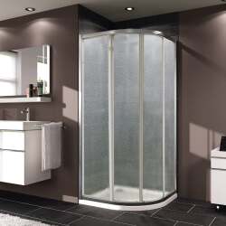 Classics Oval İki Sabit Mika Cam İki Kayar Kapı Duş Teknesi Üstü Duşakabin - HÜPPE