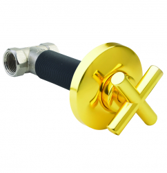 Creavit Aç-Kapa Ara Kesme Valfi 1/2” -1/2” Altın - Creavit