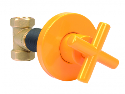 Creavit Aç-Kapa Ara Kesme Valfi 1/2” -1/2” Sarı - 1