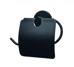 Creavit Drop Tuvalet Kağıtlığı (Kapaklı) Siyah - Creavit