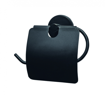 Creavit Drop Tuvalet Kağıtlığı (Kapaklı) Siyah - 1