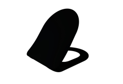 Creavit Duck Duroplast Yavaş Kapanan Siyah Mat Klozet Kapağı - Creavit