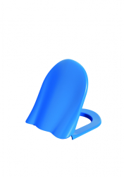 Creavit Ducky Duroplast Yavaş Kapanan Mavi Klozet Kapağı - Creavit