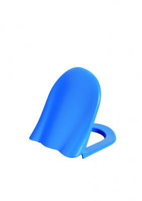 Creavit Ducky Duroplast Yavaş Kapanan Mavi Klozet Kapağı - 1