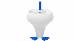 Creavit Ducky Mavi Ayaklı Lavabo 40x52 cm - Creavit