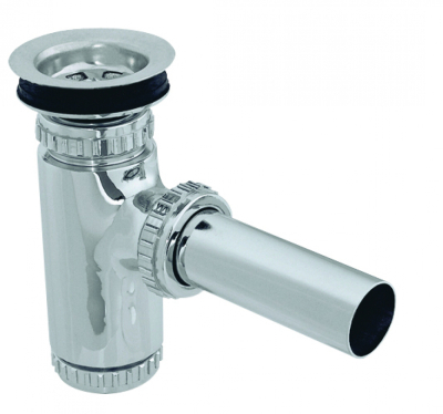 Creavit Lavabo Sifonu 24,5cm Süzgeçli Krom - 1