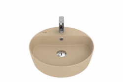 Creavit Loop Yuvarlak Çanak Lavabo Ø45 cm Mat Cappuccino - Creavit