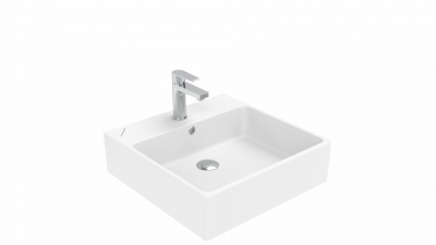 Creavit Next Tezgah Üzeri Kare Lavabo 50 cm - 2