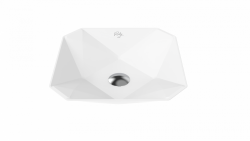 Creavit Ruby Tezgah Üzeri Lavabo 40x40 cm Mat Beyaz - Creavit