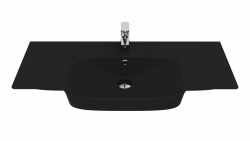 Creavit Saily Lavabo 100 cm Mat Siyah - Creavit