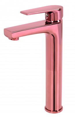Creavit Sharp Uzun Lavabo Armatürü - Rose Gold (Pop-up sifon dahil) - 1