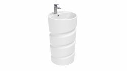 Creavit Spiral Monoblok Lavabo - Armatür Delikli - 2