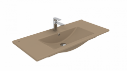 Creavit Su Etajerli Lavabo 100 cm - Mat Cappucino - Creavit