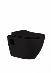 Creavit Terra Asma Klozet - Mat Siyah - Creavit