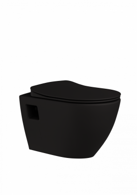 Creavit Terra Asma Klozet - Mat Siyah - 1