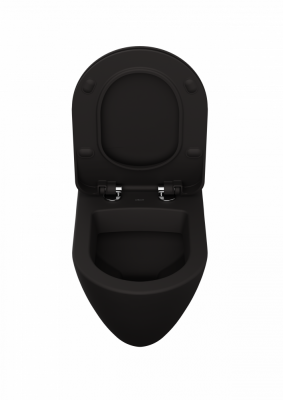 Creavit Terra Asma Klozet - Mat Siyah - 3