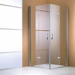 Design Elegance Kare ve Dikdörtgen İki Katlanır Kapı Duş Teknesi Üstü Duşakabin - HÜPPE