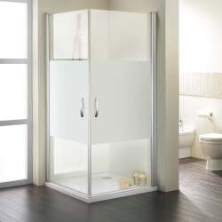 Design Elegance Kare ve Dikdörtgen İki Menteşeli Kapı Duş Teknesi Üstü Duşakabin - HÜPPE