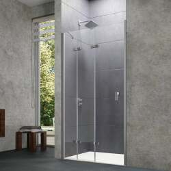 Design Pure Katlanır Kapılı İki Duvar Arası Cam Duşakabin - SAKT - HÜPPE