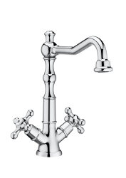 Döner Çıkış Uçlu Çift Kumanda Kollu Eviye Bataryası - ROCA