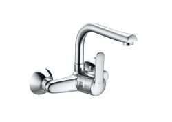 Döner Çıkış Uçlu Duvardan Eviye Bataryası ( L Borulu) - ROCA