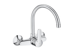 Döner Çıkış Uçlu Duvardan Eviye Bataryası ( U Borulu) - ROCA