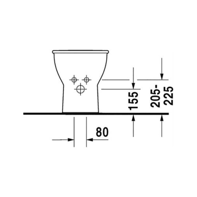 Duravit Darling New Yerden Bide Beyaz 2250100000 - 3