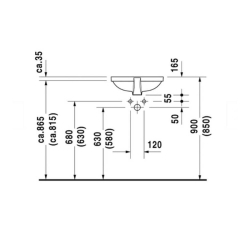 Duravit Foster Tezgah Altı Lavabo 43cm 0336430000 - 3