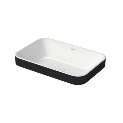 Duravit Happy D.2 Tezgahüstü Lavabo 60x40 cm Antrasit-Beyaz - 1