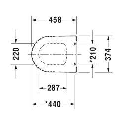 Duravit Klozet Kapağı ME by Starck 0020010000 252939 Klozet İle Uyumlu - 2