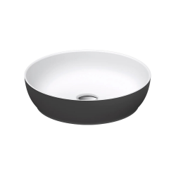 Duravit Sivida DuroCast® Çanak Lavabo Ø 40 cm,Çift Renk Beyaz / K. Gri - 