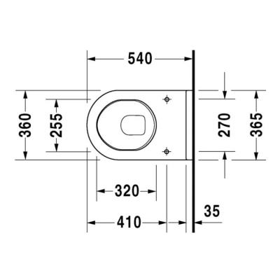 Duravit Starck 3 Asma Klozet 2200390075 - 2