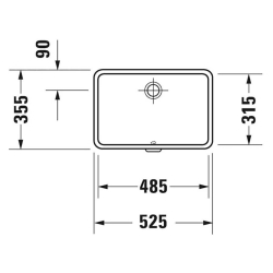 Duravit Vero Tezgah Altı Lavabo 48 cm 0330480000 - 2