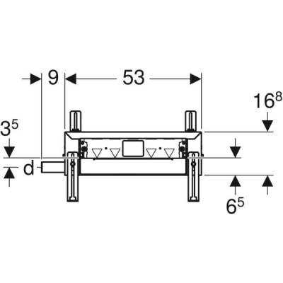 Duş için Geberit Kombifix elemanı, duvar süzgeci ile, girişte 65–90 mm şap yüksekliği için - 4