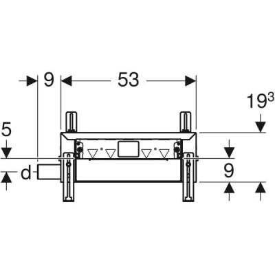 Duş için Geberit Kombifix elemanı, duvar süzgeci ile, girişte 90–200 mm şap yüksekliği için - 4