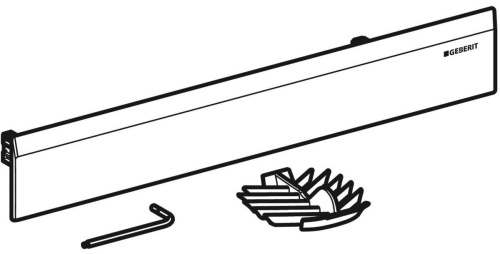 Geberit Cleanwall Duvar Süzgeci için Geberit Hazır Montaj Seti, Plastik Kapak - 154335211 - 2
