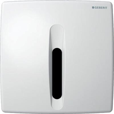 Elektronik deşarj tetiklemeli Geberit pisuvar deşarj kontrolü, elektrikli, plastik kapak, Basic: Beyaz - 1