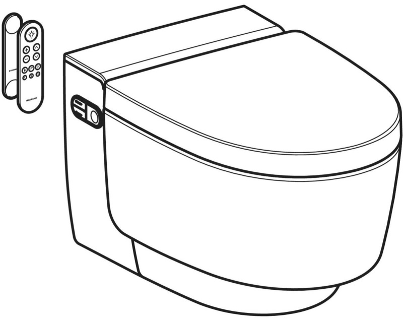Geberit AquaClean Mera Comfort Asma Komple Akıllı Klozet Sistemi - 146210211 - 2