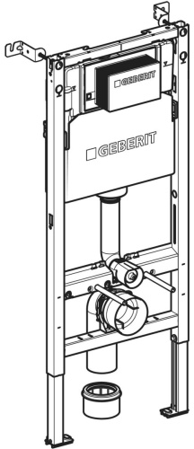 Geberit Asma Klozet için Geberit DuoFix Elemanı, 112 Cm, 12 Cm Alpha Gömme Rezervuarlı, 6 / 3 Litre - 458233003 - 2