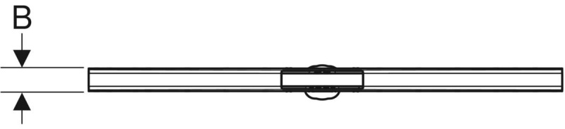 Geberit Cleanline80 Duş Kanalı Siyah krom / Fırçalanmış- 154441QC1 - 3