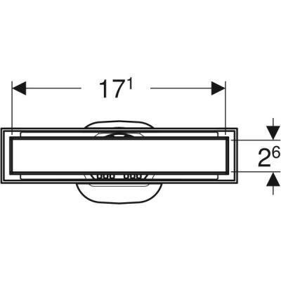 Geberit duş kanalı CleanLine, karo döşenebilir: Müşteriye özel / Fırçalanmış paslanmaz çelik - 3