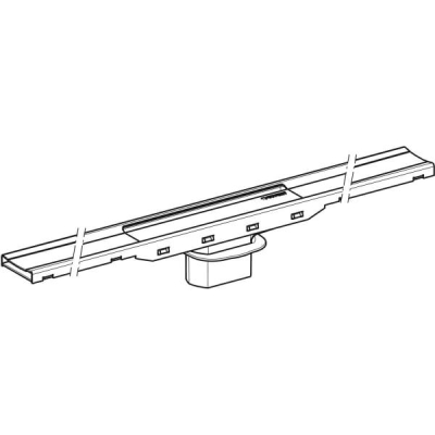 Geberit duş kanalı CleanLine80: L=30-130cm, şampanya / polisajlı, kaplamalı, şampanya / fırçalanmış, kaplanmış - 2