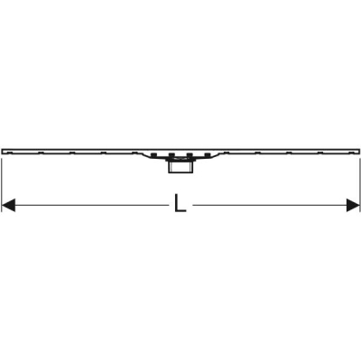 Geberit duş kanalı CleanLine80: L=30-130cm, şampanya / polisajlı, kaplamalı, şampanya / fırçalanmış, kaplanmış - 4