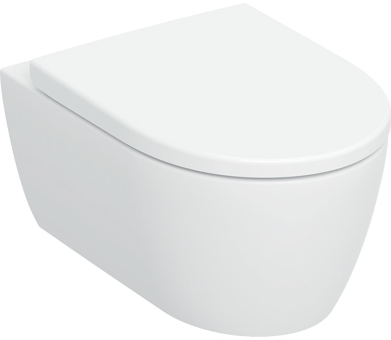Geberit iCon Taharet Fonksiyonlu Asma Klozet Seti, Alçak Tip, Kapalı Form, Turboflush, Klozet Kapaklı - 503116001 - GEBERIT