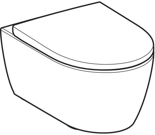 Geberit iCon Taharet Fonksiyonlu Asma Klozet Seti, Alçak Tip, Kapalı Form, Turboflush, Klozet Kapaklı - 503116001 - 2