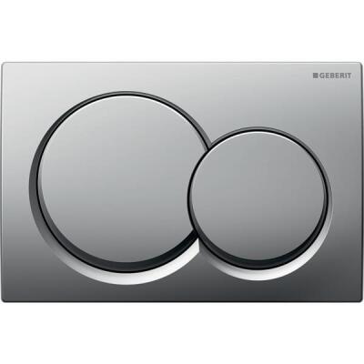 Geberit kumanda kapağı Alpha01, 2 kademeli deşarj için: Mat krom - 1