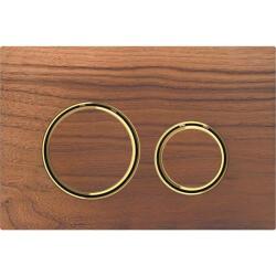 Geberit kumanda kapağı Sigma21, 2 kademeli deşarj için, metal rengi pirinç: pirinç, ceviz - GEBERİT